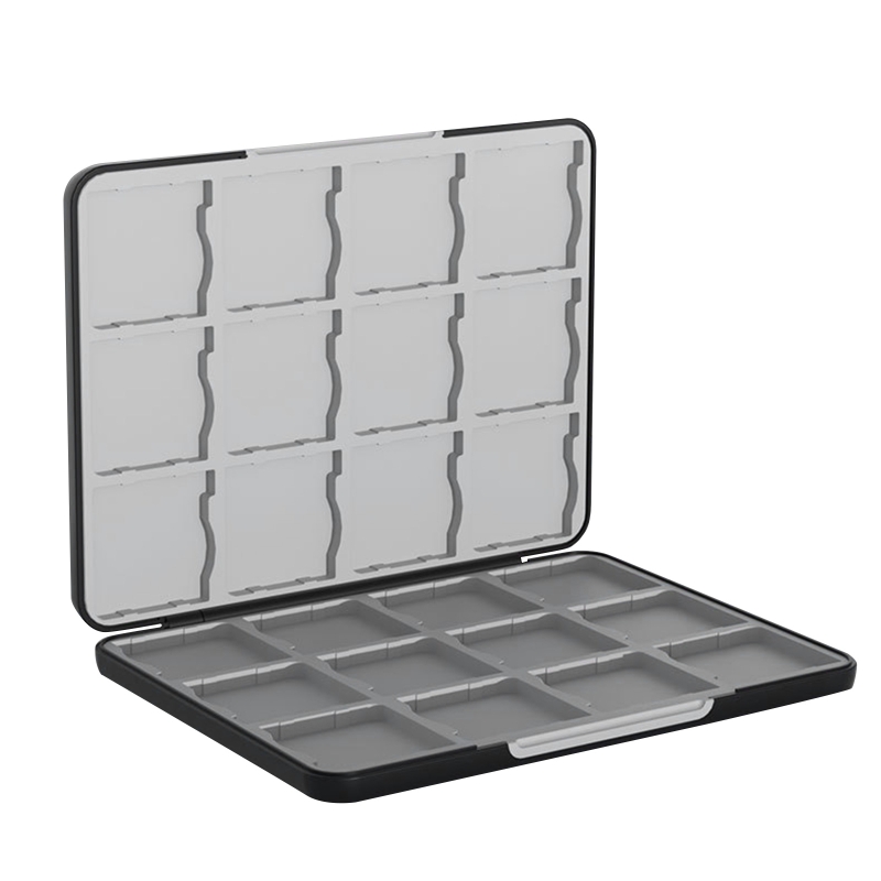 Cartões de jogo portáteis de 24 em 1 para Case Shocksproof Silicone para caixa de armazenamento de casca para 3DS Console Game Card Storage D5QC