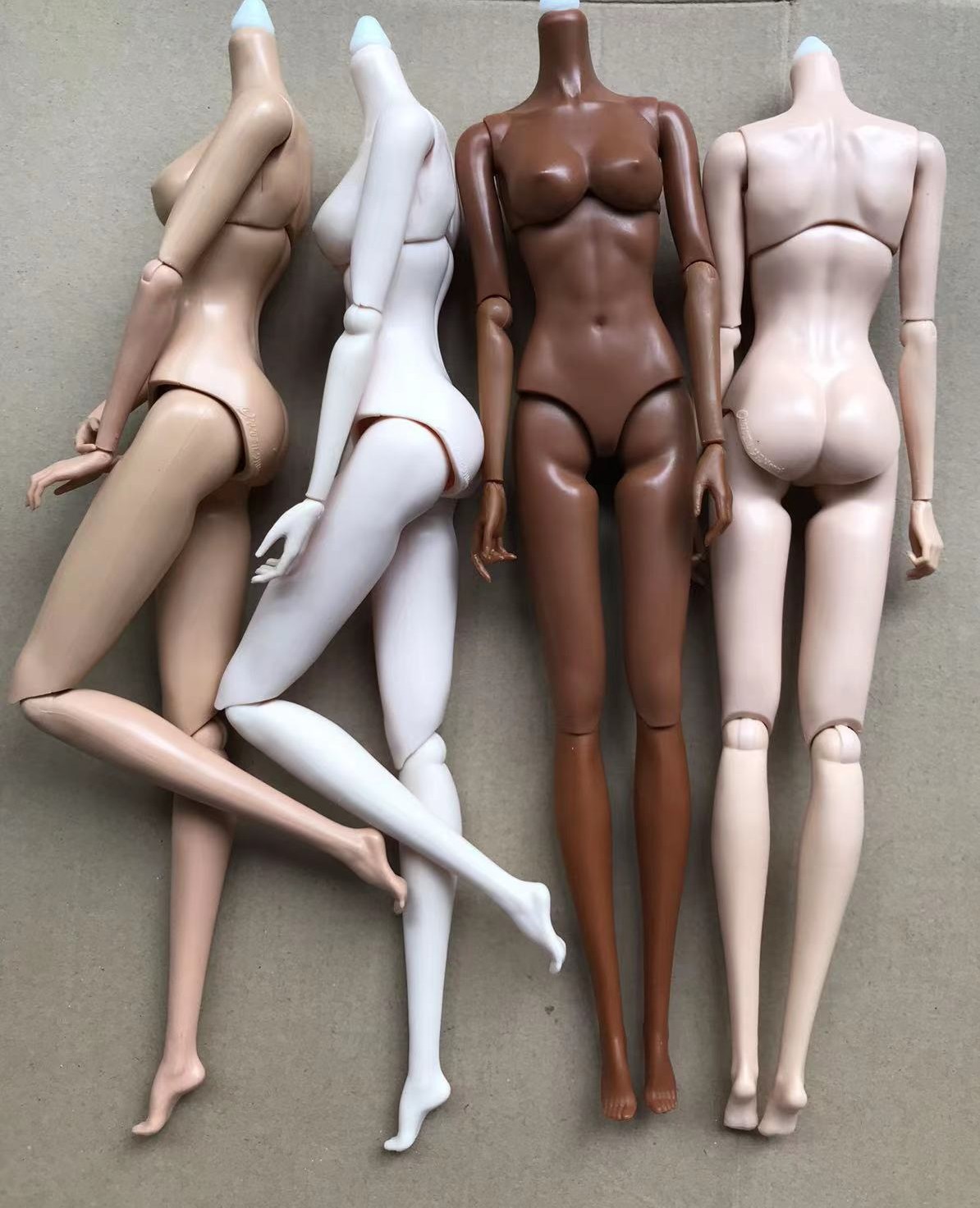 Mengf 2020 Doll Body 1/6 Super blanc beige café blanc Nouveau poupée Figures de corps pour fr it pp barby têtes de poupée