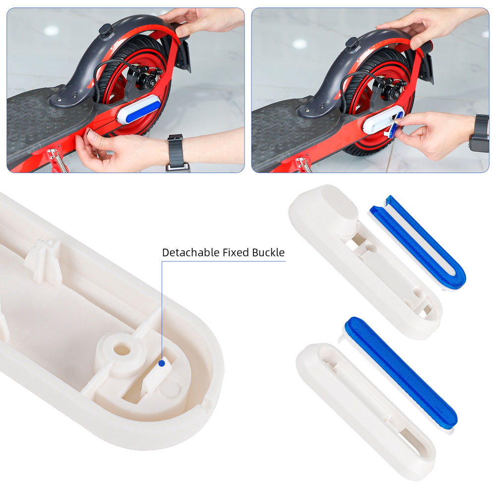 Couvercle de roue pour le scooter électrique Xiaomi M365 1S Pro 2 Hub Cap Reflective Protecter Sticker White Red Blue Shels Set Pièces