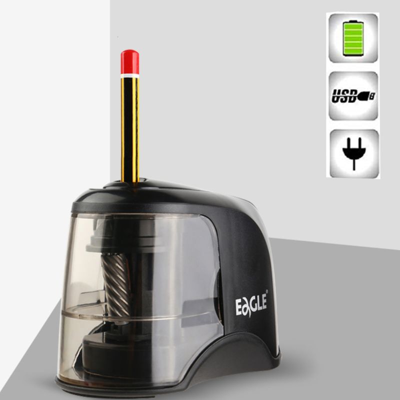 Desktop Electric Pencil Sharpener med USB-sladd Auto Inmatning för barnens skola Dropship