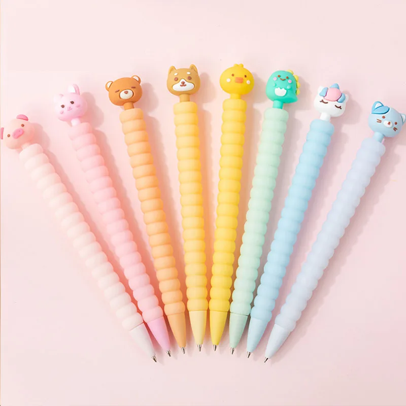 Pencils Creative Animal Mechanical Pencil Cute 0.5MM Student Automatic Pen For Kids Gift School Office Supplies
