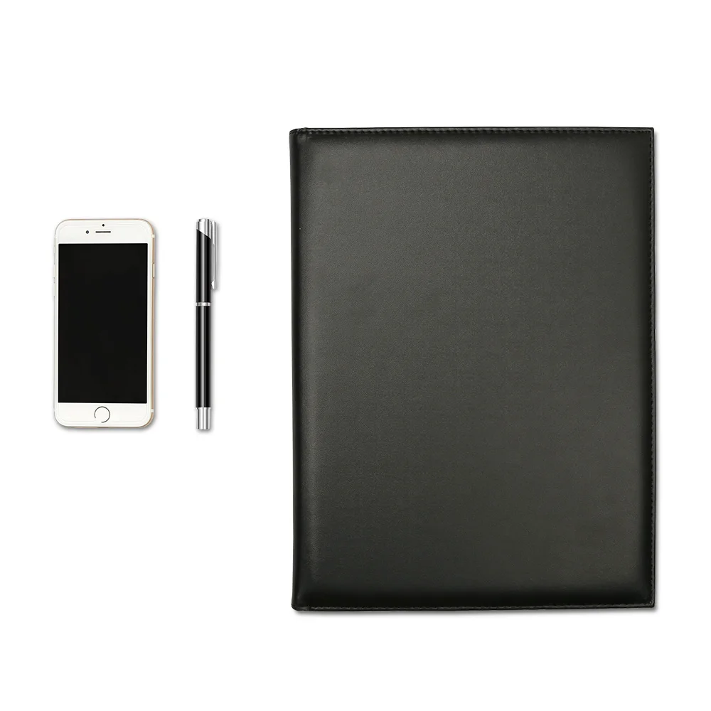 Padfolio A4 PU Leather Planner Notebook Ring Binder File Folder Portfolio Office School Folder voor documenten A4 Paper Writing Board