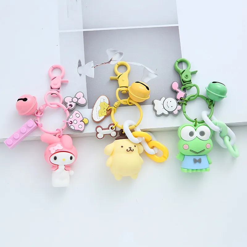 Cute Kuromi Cartoon Doll Keychain Pendant Paint Keyring Creative Gift