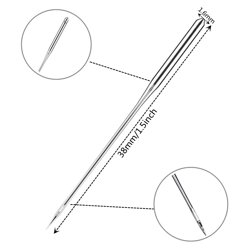 DBX1 Sewing Needles #9 11 12 14 16 18 Size For Singer Brother Industrial Lockstitch Overlock Sewing Machine Accessories