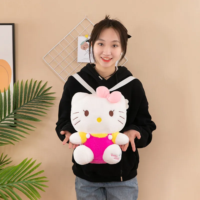 Plush backpack Japanese girl cat backpack kitten Stuffed toy doll