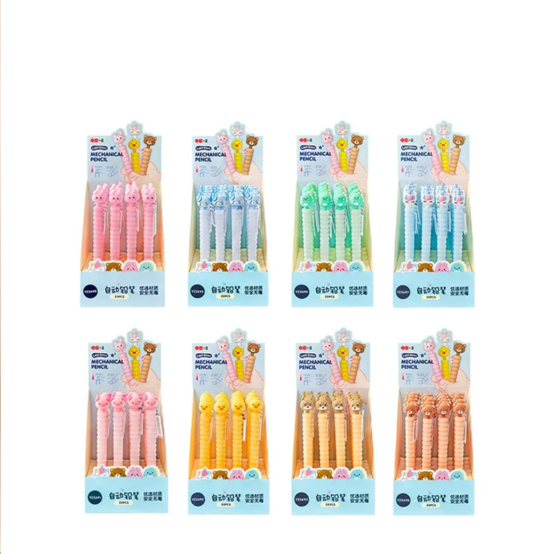 Pencils Creative Animal Mechanical Pencil Cute 0.5MM Student Automatic Pen For Kids Gift School Office Supplies