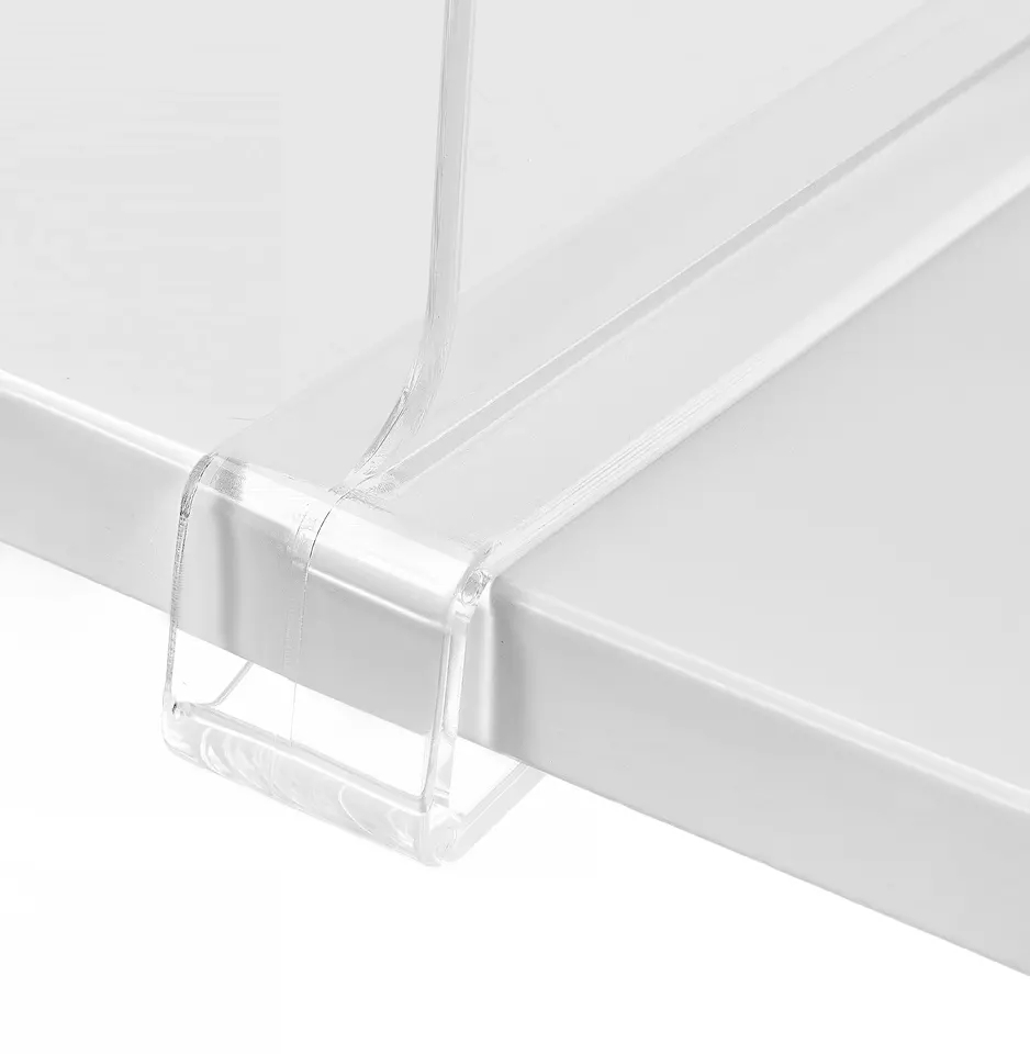 Duidelijke acrylkast Home Gebruik acryl kast garderobe plank plank boekenkast divider baffle commodity opslag