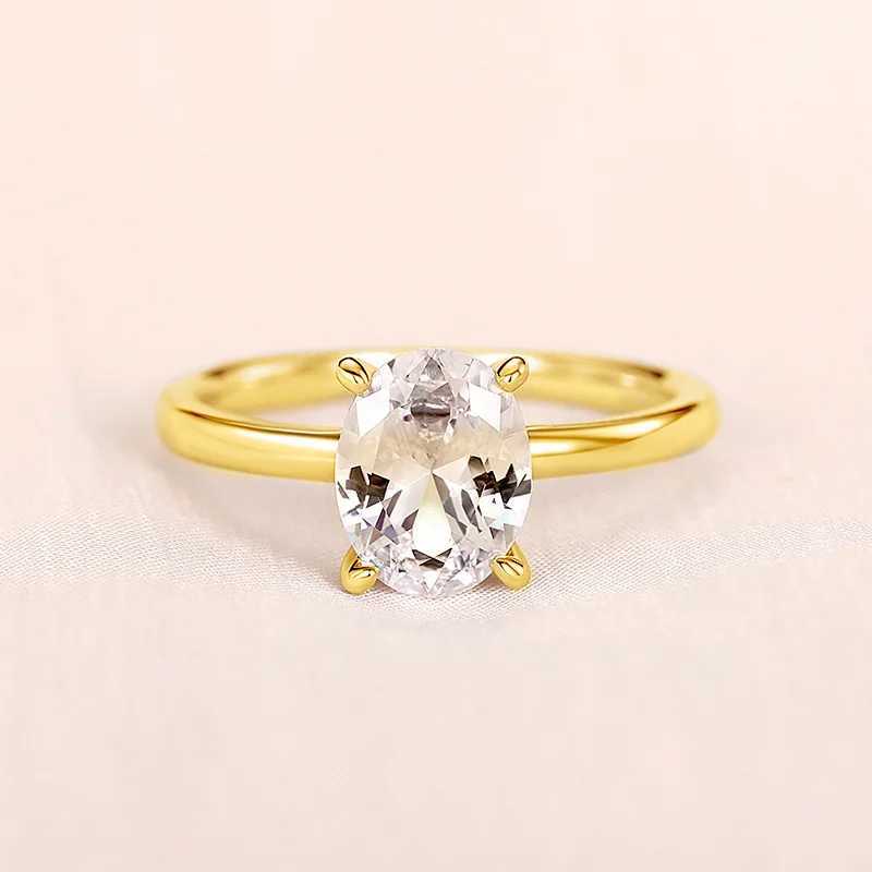 Wedding Rings Huitan Oval Cut Cubic Zirconia Rings for Women Simple and Classic Design Wedding Engagement Promise Accessories Eternity Jewelry