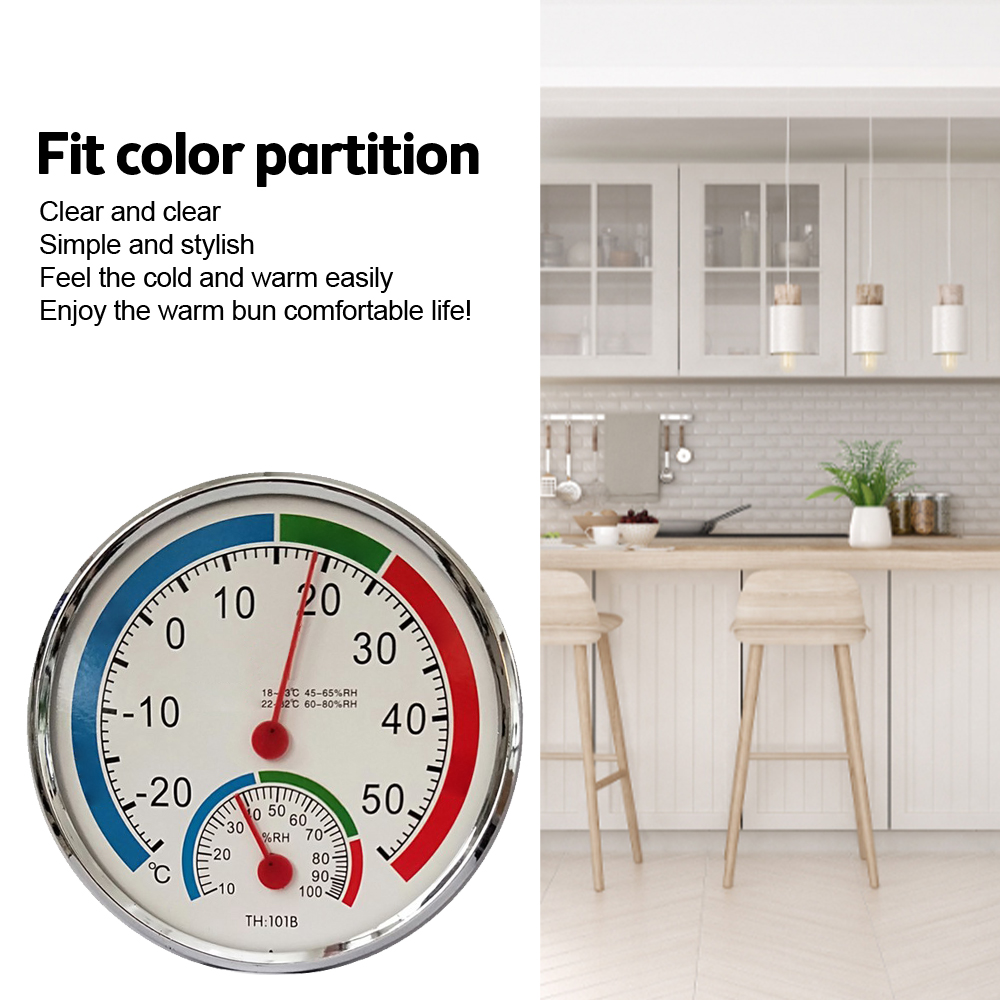 Digital termometer Hygrometer inomhus utomhus elektronisk temperatur Hygrometer sensor mätare väggmonterad hushållstermometer