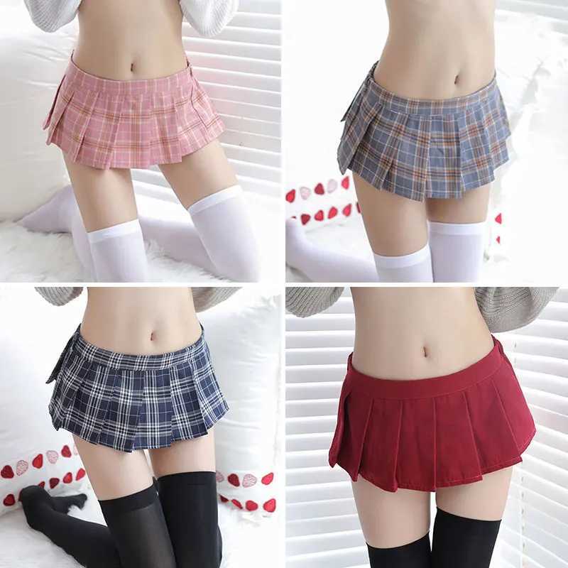 Urban sexy jurken vrouwen sexy schoolmeisje Japanse stijl cosplay cheerleader plaid nachtclub feest super mini geplooid schattige dames korte mini -rokken 2443