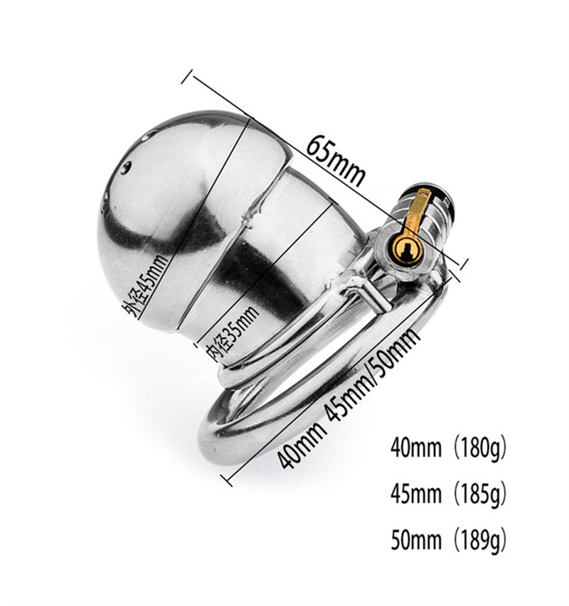 Metalowe urządzenie czystości kutas klatka pierścionka penisa Pierścienie ze stali nierdzewnej męskie jądra mosza ograniczenia niewolników dla dorosłych gry niewoli zabawki seksualne dla mężczyzn