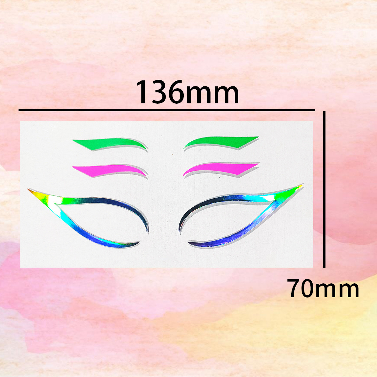 Glitter Eyeliner Sticker Set Waterproof Double Line Eyelid Patch Reusable Self-adhesive Eyelid Sticker Makeup Beauty Tool