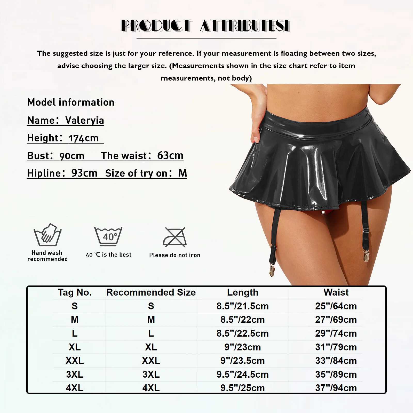 Urban sexy jurken vrouwen latex octrooi lederen geplooide rokken zwarte mini rok shorts sexy lage taille micro rokken kousenband riemen metaal clips minialmirt 2443