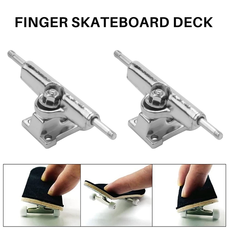 New-29Mm Fingerboard Trucks Finger Skateboard Deck With Nuts With Spanner Screwdriver For Finger Skateboards