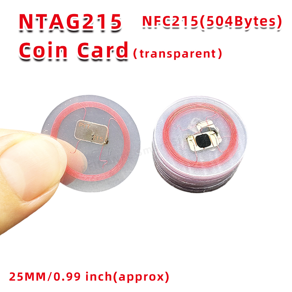 10/NTA-G 215 Münzkarte 13,56 MHz NTA-G215 Transparent NFC Creative NFC Tags Nintendo Switch Lite Games Dedicated Card