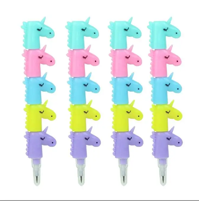 Potloden 'skawaii unicorn hb mechanisch potlood schattig niet -scharling potloodstationery cadeau School Office schrijfbenodigdheden