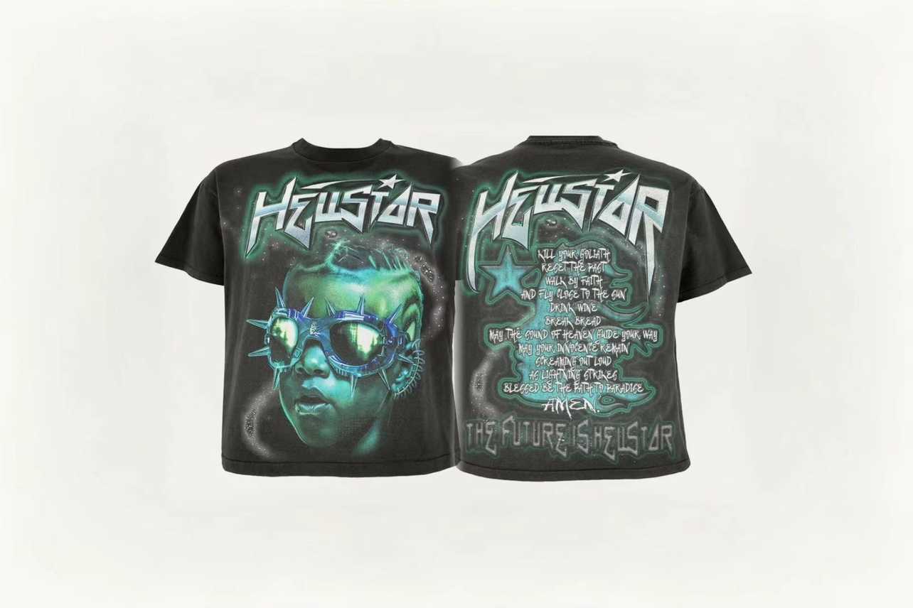 Американская модная администрация Hellstar Tee Future Man Wash Old Shart Shoe Forte Fort