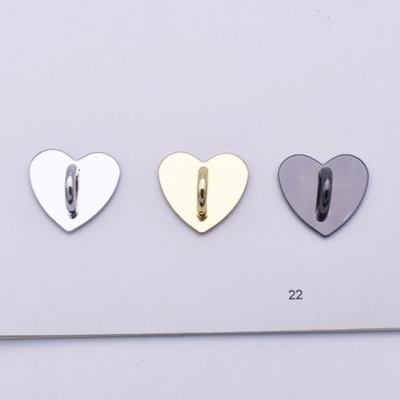 Autodesivo Metal Heart Phone Phone Phone Telefono cellulare Ring Stand Stand Gankle Charms Charms Clasp Accessori
