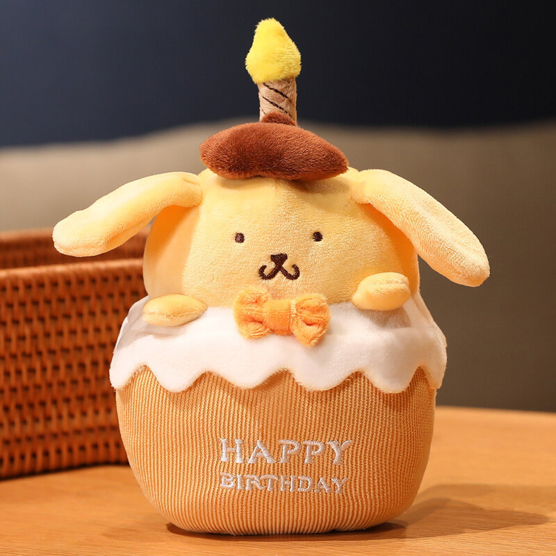 Cartoon Kuromi Cake Doll Singing Star Kabi Children's Birthday Gift Plush Toy Candle Series