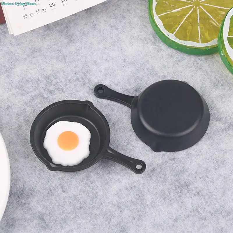 Cozinhas Tocar comida 1 12 Dollouse Miniature Fring Egg Prande