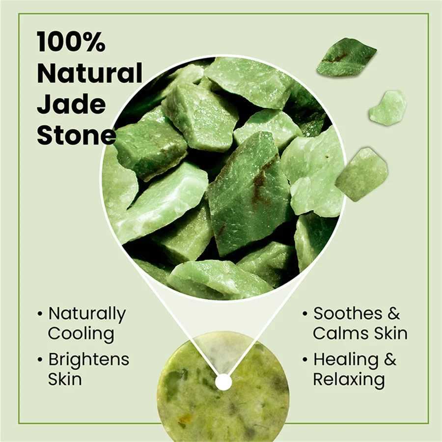 Massage Stones Rocks Natural Jade Eye Patches Face Beauty Skincare Massageur refroidissement / thérapie Hot Masage des yeux Stone Anti Rinkle Pupiness Tool 2445