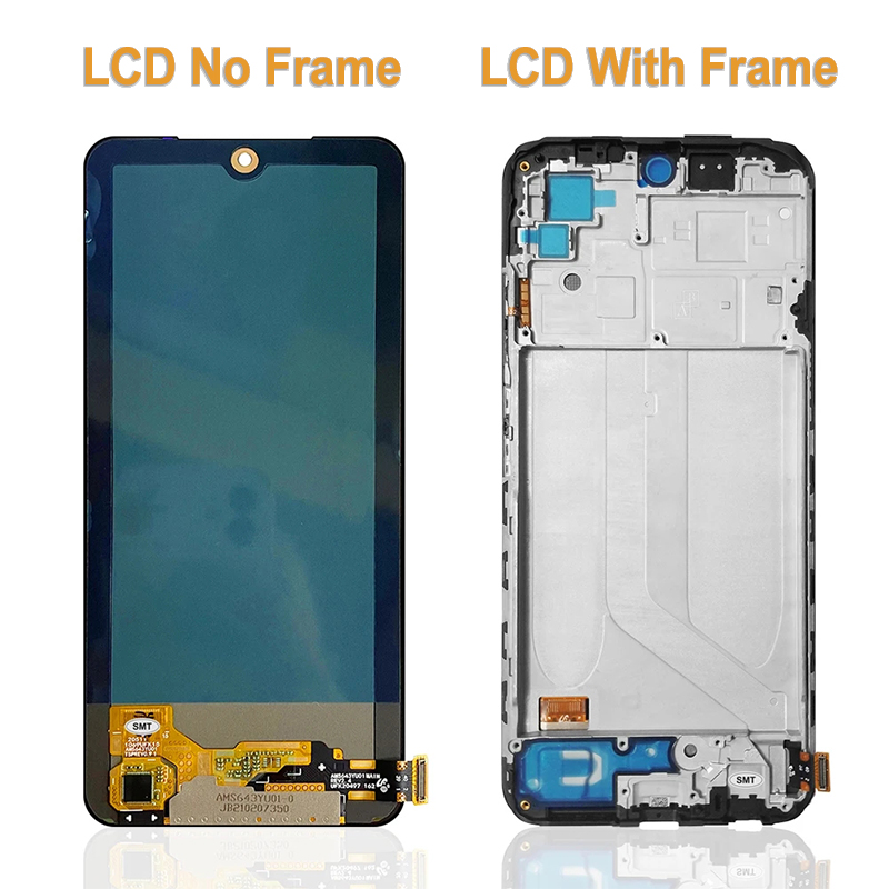6.43 '' Super AMOLED LCD para Xiaomi Redmi Nota 10 4G M2101K7AG LCD Touch Screen Digitizer