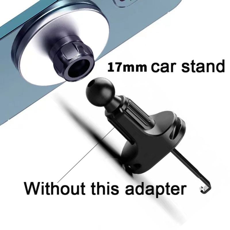 Soporte de teléfono magnético para el soporte del soporte magnético del automóvil magsafe Piezas adecuadas para la base del soporte del soporte de la bola de 17 mm