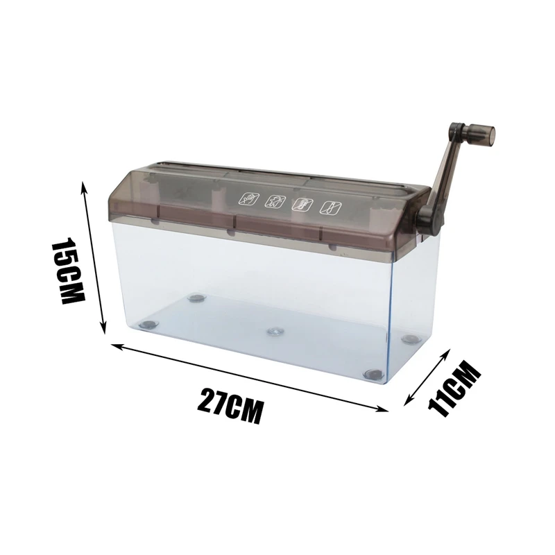 파쇄기 핸드 파쇄기 수동 종이 절단기 A4 홈 스쿨 및 사무실을위한 홈 미니 휴대용 매뉴얼 파쇄기