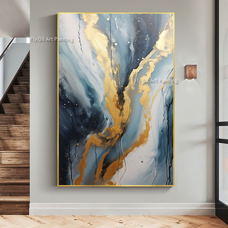 Abstract Minimalist Texture Oil Painting su tela grande parete arte personalizzata dipinto in tela personalizzato dipinto in oro fatto a mano decorazioni da parete oro soggiorno camera da letto