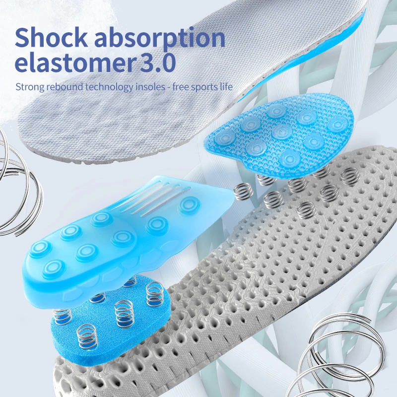 Insoles Premium Spring Siliconen gel Insols Orthopedische platte voet gezondheidszuivere pad voor schoenen Plaats Arch Support Pad voor plantaire fasciitis