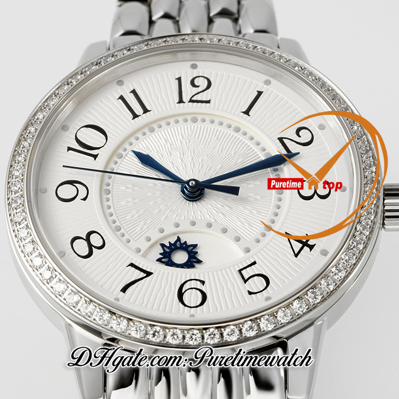 34 Q3448120 A898 Orologio da donna automatico Rendez-vous Night Day Apsf Diamond Bezel Bracciale in acciaio inossidabile Bracciale in acciaio inossidabile PTJL