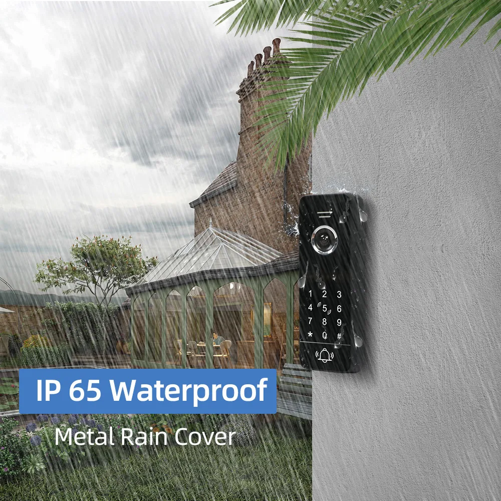 Doorbells Jeatone Wirless Wifi Video Intercom With IR Video Door Bell Support Password Unlock RFID Card For Home Access Control