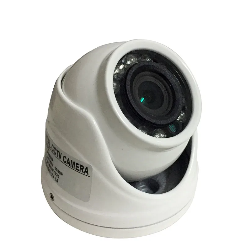 Kameror Mini Dome Camera Metal Case AHD 1,0MP 1,3MP 2MP 4MP inomhus/utomhusvattentät IR -klippfilterkvällssyn för CCTV Security Cam