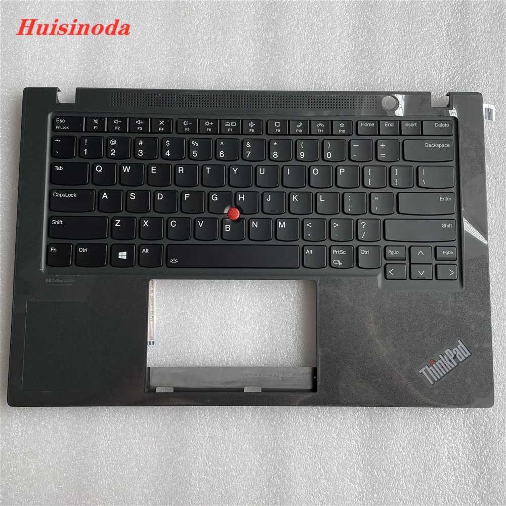 Карты Новый оригинальный ноутбук для Lenovo ThinkPad T14S Gen 2 Palmrest C Cover Wwan Border Shell с US Bearlight Keyboard 5M11A375577