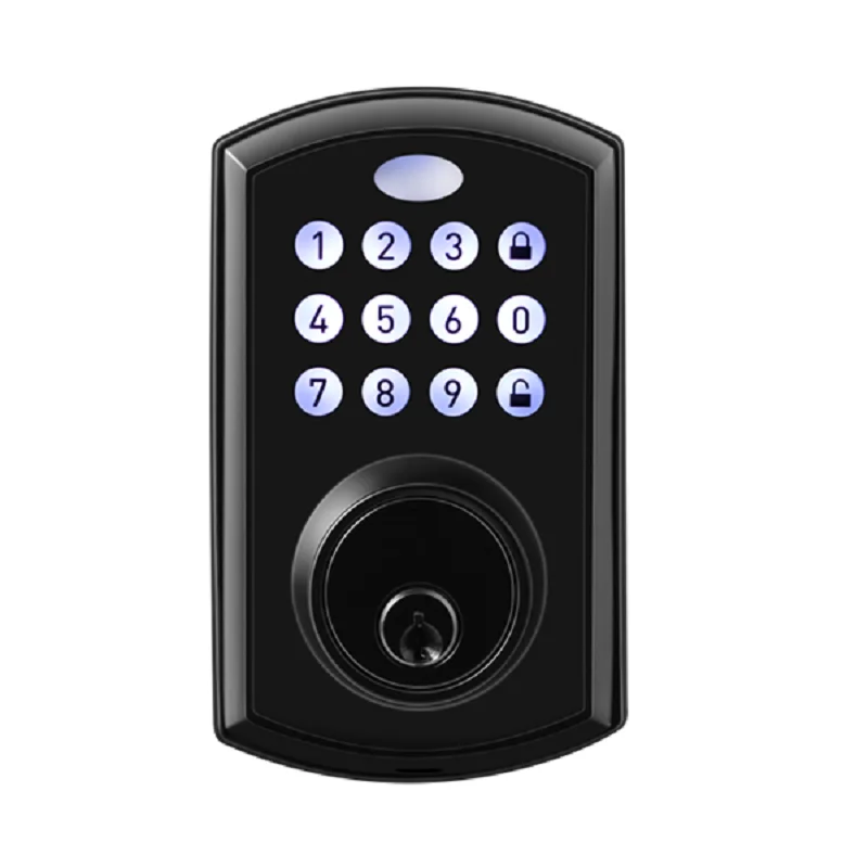 Lock Smart Lock Tuya Wifi app Keypad Password Key Unlock Electronic Lock Automatic Single Latch Smart US Deadbolt Lock With Keys