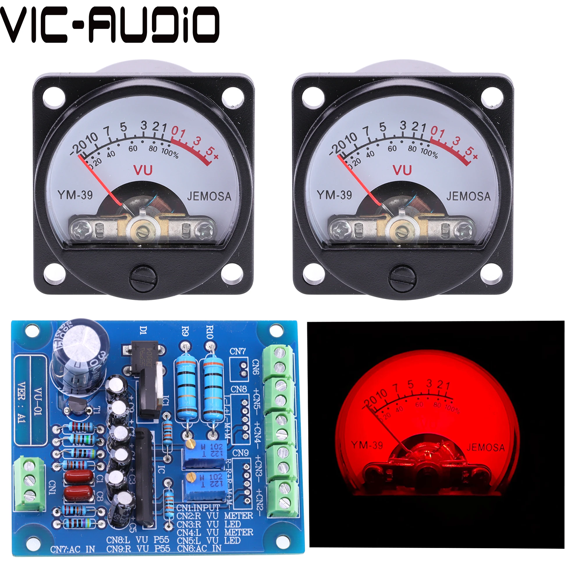 Amplificateur 35 mm Panneau VU METTER 500VU METTRET DE PRESSION SOURT