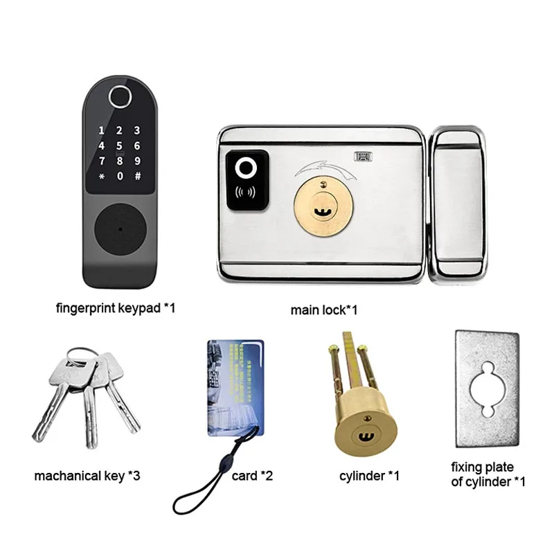 Block Bluetooth Ttlock Smart Finger -отпечаток Двойной стороны водонепроницаем