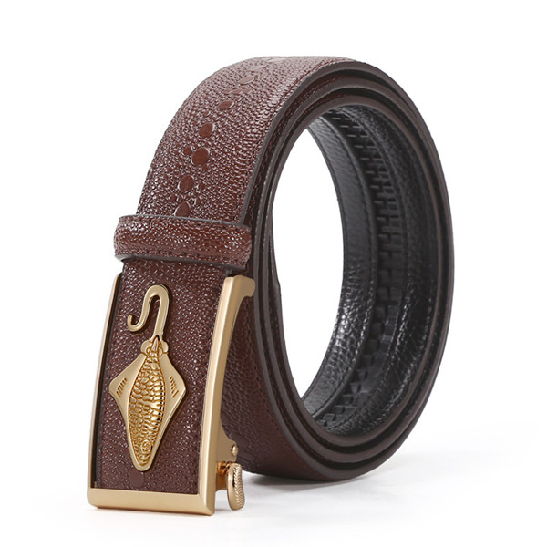 New Men's Pearl Crocodile Belt in the Youth Fashion Personal