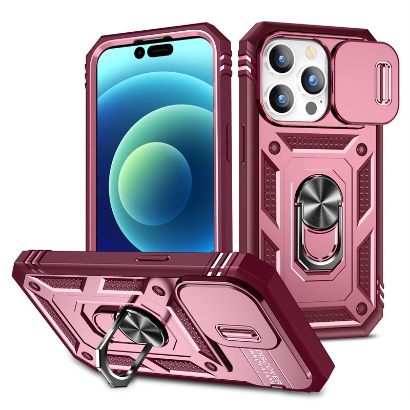 Защита для линзы камеры Shock -Reseance Case Mix Model Color для iPhone Samsung Hybrid Hard PC Soft TPU Магнитная задняя крышка