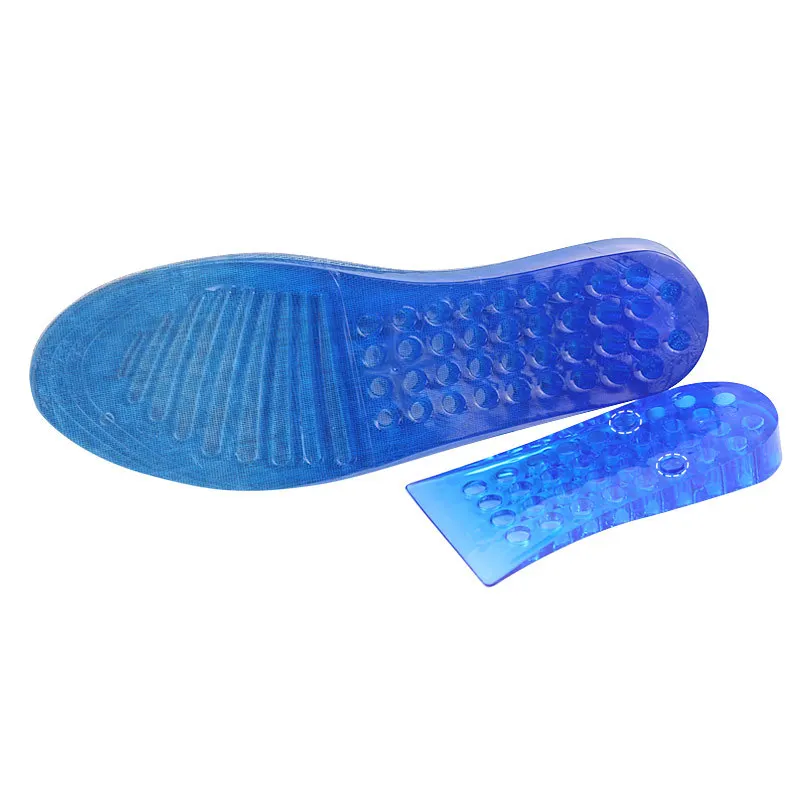 Semelles intimes Hauteur de gel augmente la seme intérieure pour les chaussures Men des femmes en silicone en silicone intime en nid d'abeille houllon