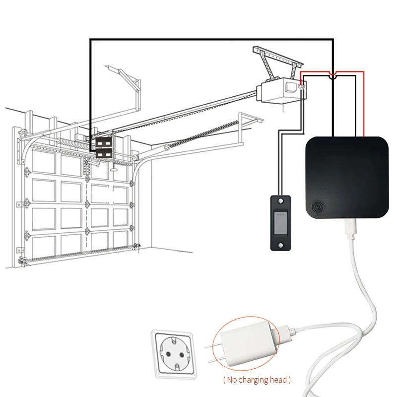 Kontrolle Tuya Smart WiFi Gate Fernbedienung Smart Home Universal Garagentor Remote -Sprachkontrolle Smart Life App über Alexa Google Home