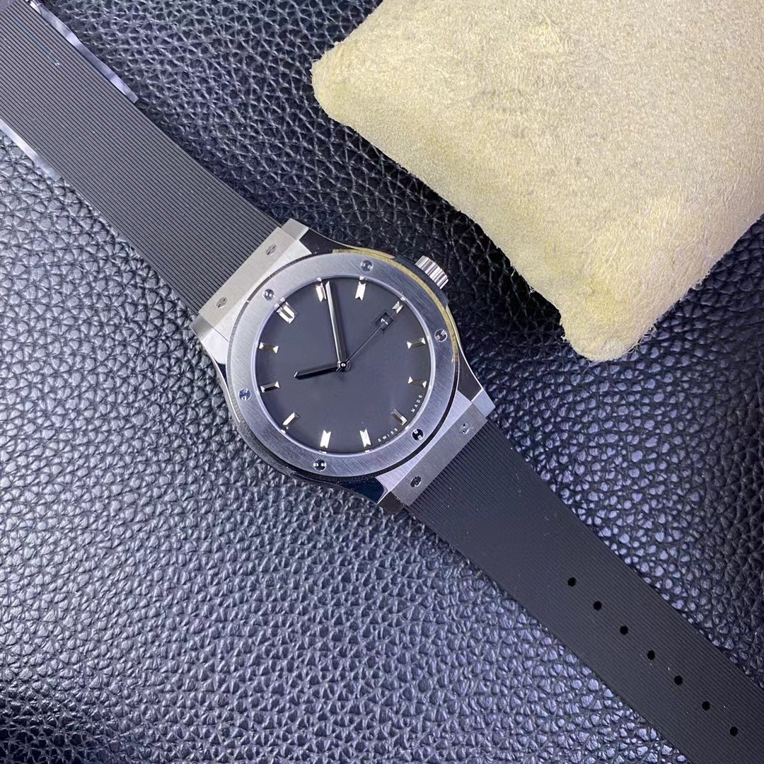 2024New JJ+ Factory Mens Watch diameter 42mm 1110 integrated movement sapphire watch mirror Titanium metal H-type screw rubber strap deep waterproof