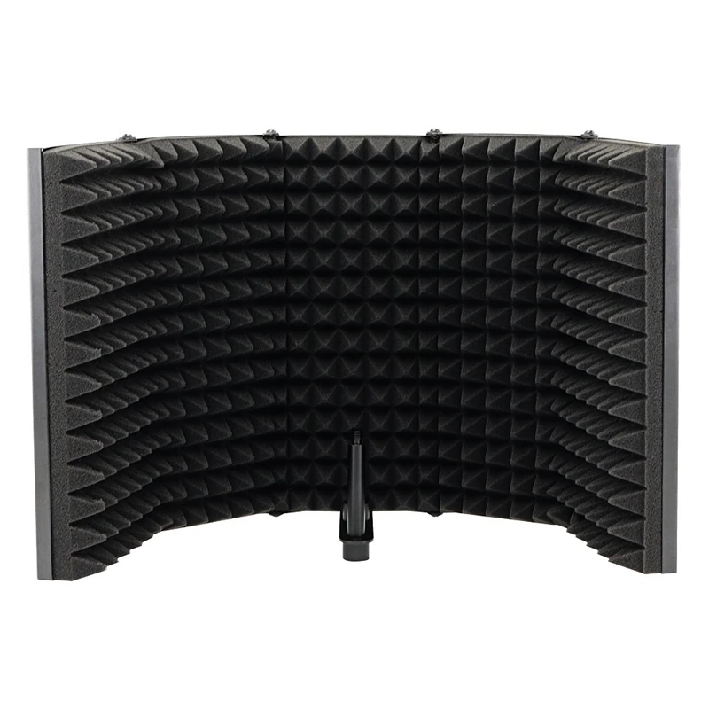 Tillbehör Full5 Panel Foldbar Studio Microphone Isolation Shield Recording Sound Absorber Foam Panel