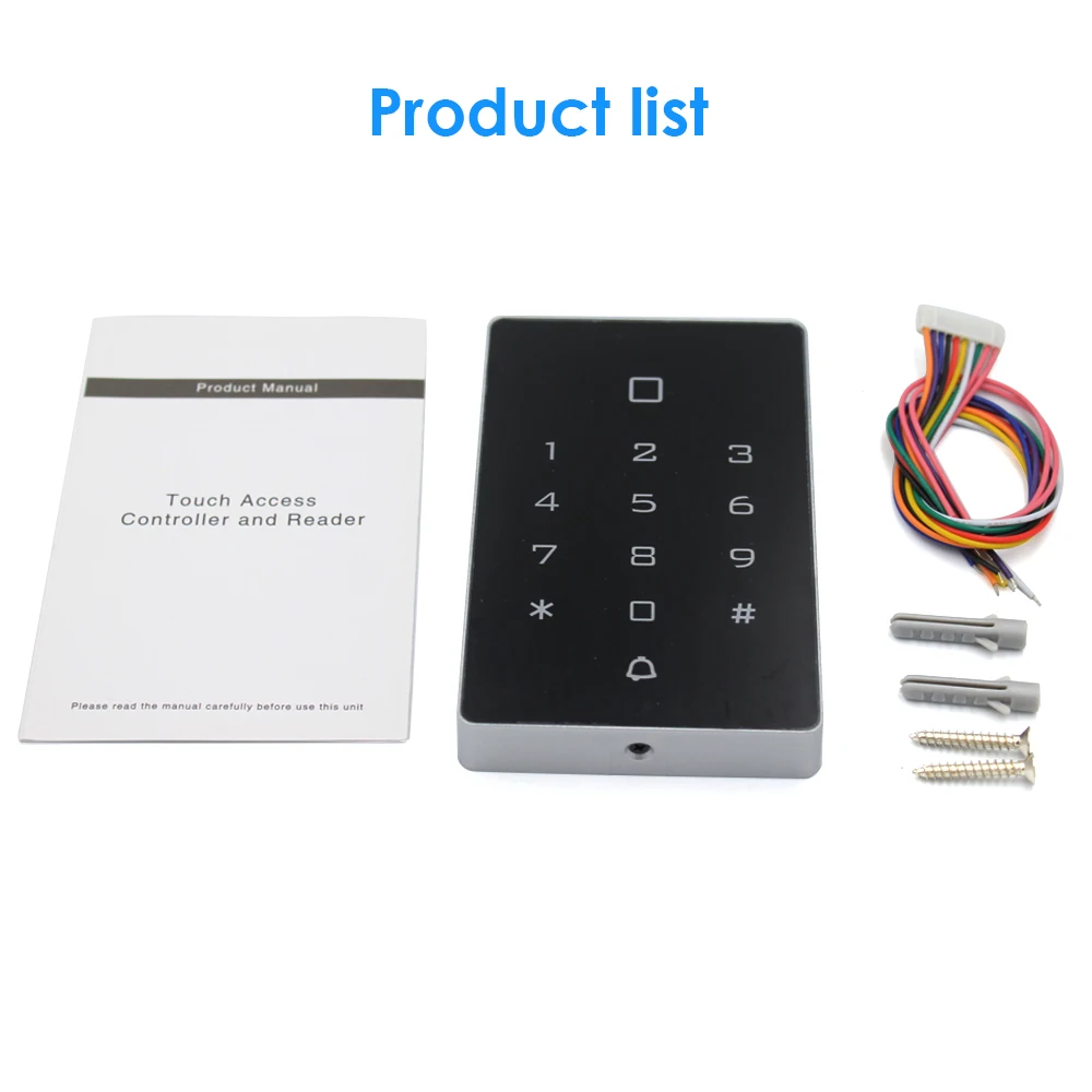 Комплекты Wi -Fi Tuya App Backlight Touch 125 кГц RFID -карта Клавиатура управления доступа Клавиатура открывалка для блокировки дверей WG26 Входной вывод Watrepronation Card Manger Card