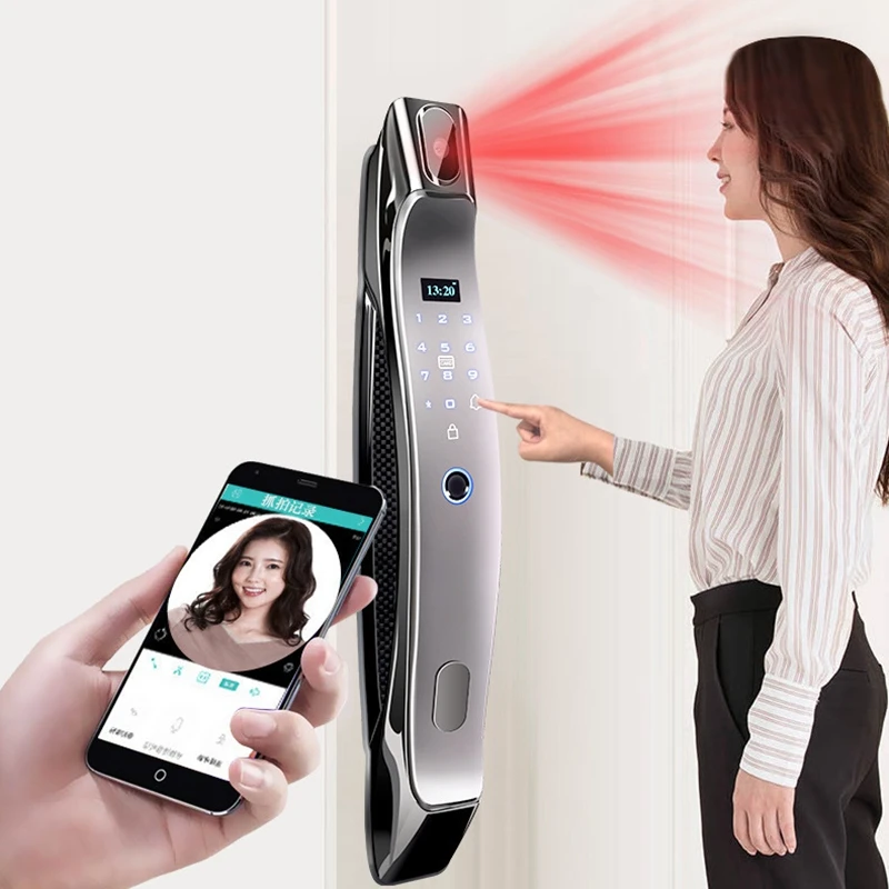 Lock Fingerprint Wifi Tuya Door Lock APP Remote Control Home Security Password RFID IC Card Key Unlock Electronic Digital Print Lock