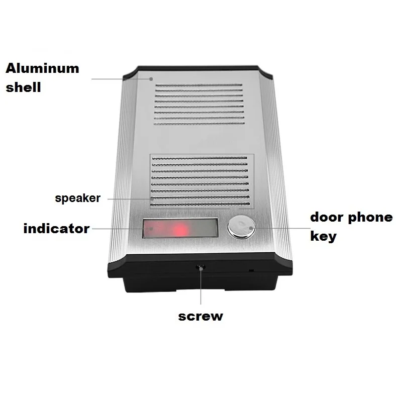 Intercom BF3206B Apartment Home Security Doorphone Audio -Türklingel 2 Draht -Intercom -System Entsperrfunktion