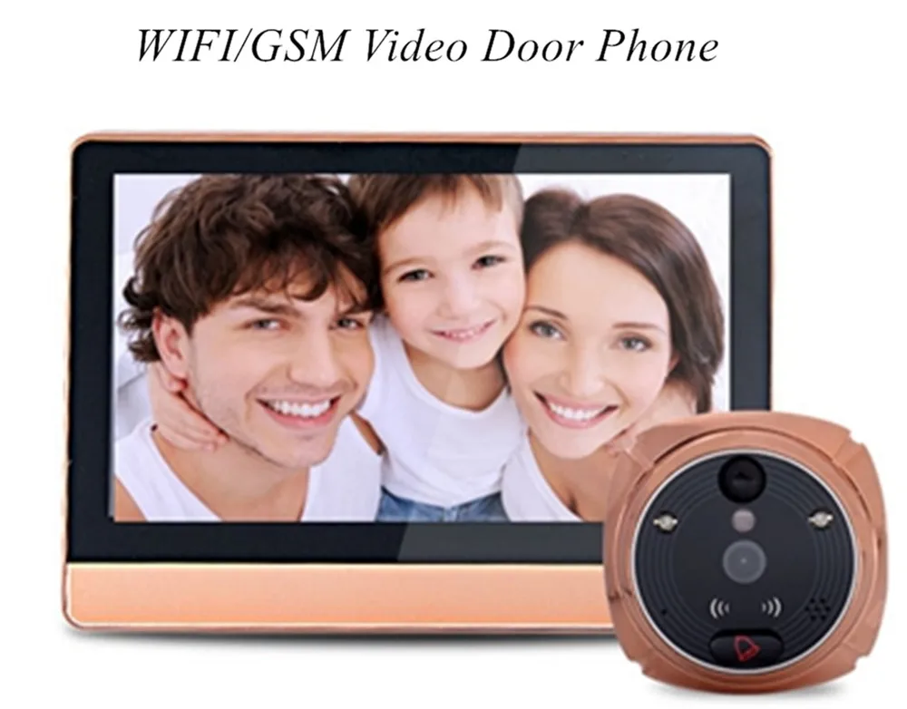 Doorbell 7inch WiFi+GSM Video Kapı Telefonu 2MP HD Kapı Zili Görsel Kapı Görüntüleyicisi Ir Gece Görme Hareket Algılama Kamerası