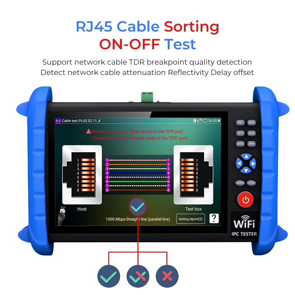 Wyświetl 4K HD Tester CCTV 8MP Tester kamery IP Poe Monitor wielofunkcyjny AHD CVI TVI CVBS SDI IP H.265 CVBS WIFI CFTV Test