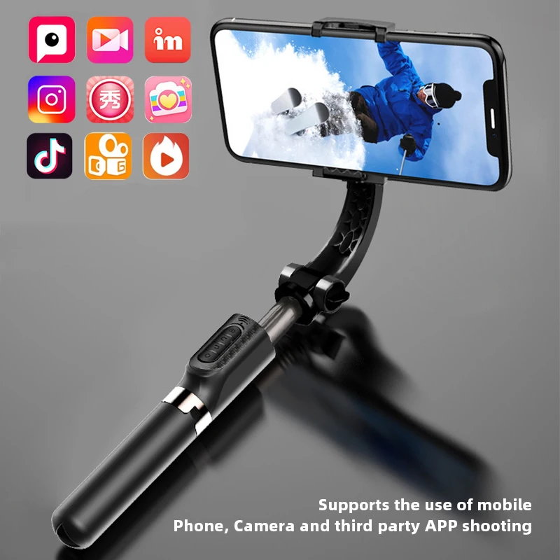 Monopods Bluetooth handheld Gimbal Stabilizer For Phone Automatic Balance Selfie Stick Tripod For Smartphone Camera Stabilizers