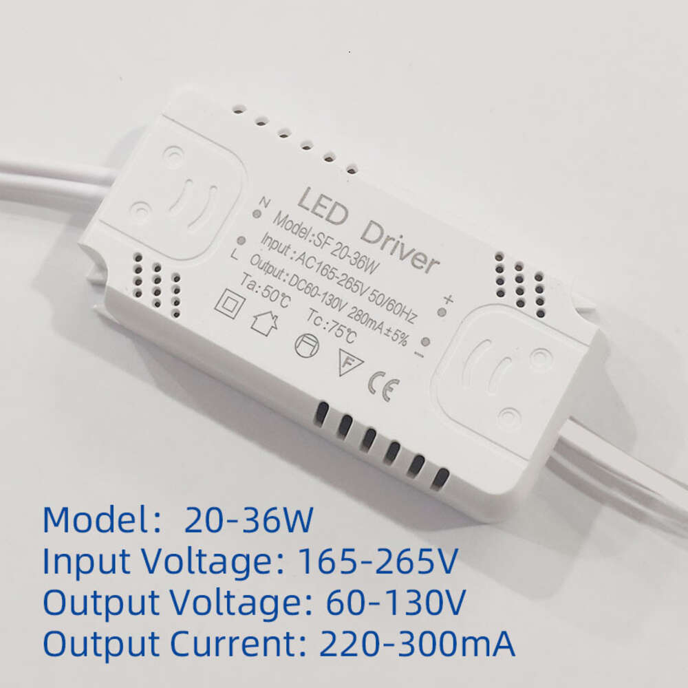 سائق لوحة تشغيل لوحة السائق محول السائق LED للإضاءة 8-24W 30W 36W 50W 60W 80W AC220V محول غير محول